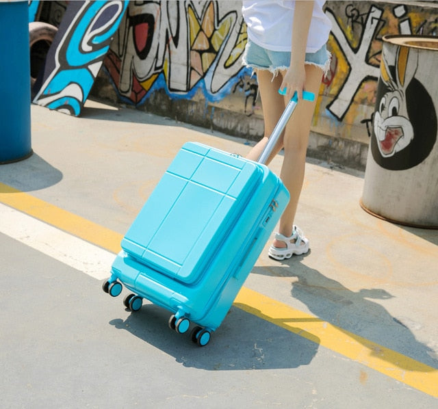 Carry-On Suitcase with Laptop Bag