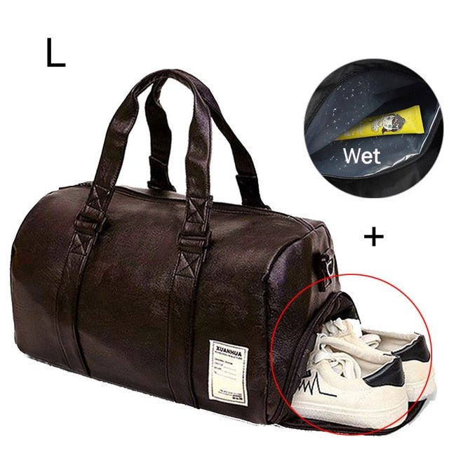 PU Leather Carry-On Duffel Bags