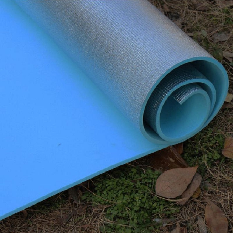 Outdoor camping mattress picnic mat pads Aluminum Foil mat Camping Dampproof beach mat 180*50*0.6cm