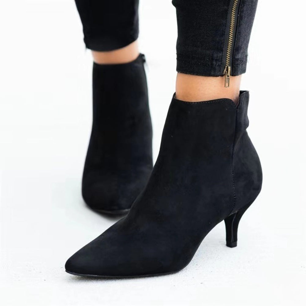 GAOKE Women's Suede Ankle Boots