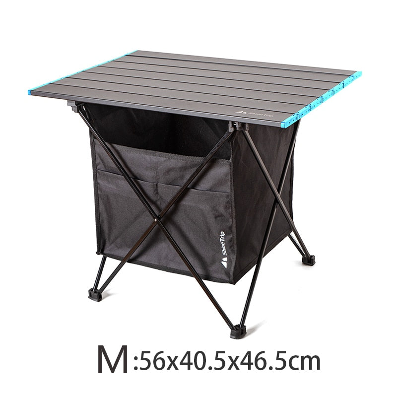 Shine Trip Ultralight Portable Outdoor Folding Table Large Space Oxford Cloth Camping Storage Bag for Garden Party Picnic BBQ