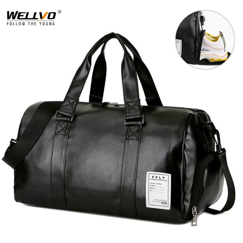 PU Leather Carry-On Duffel Bags