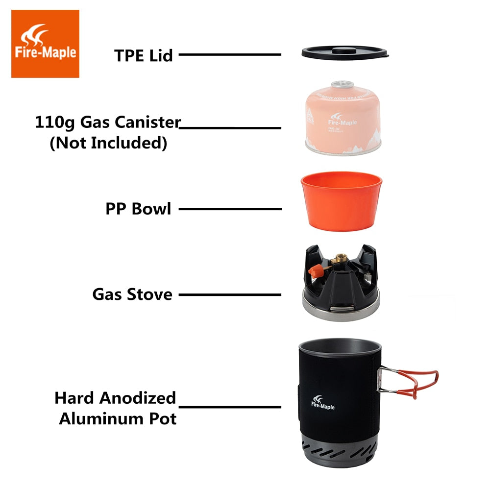 Fire Maple Star X1 Outdoor Cooking System With Stove Heat Exchanger