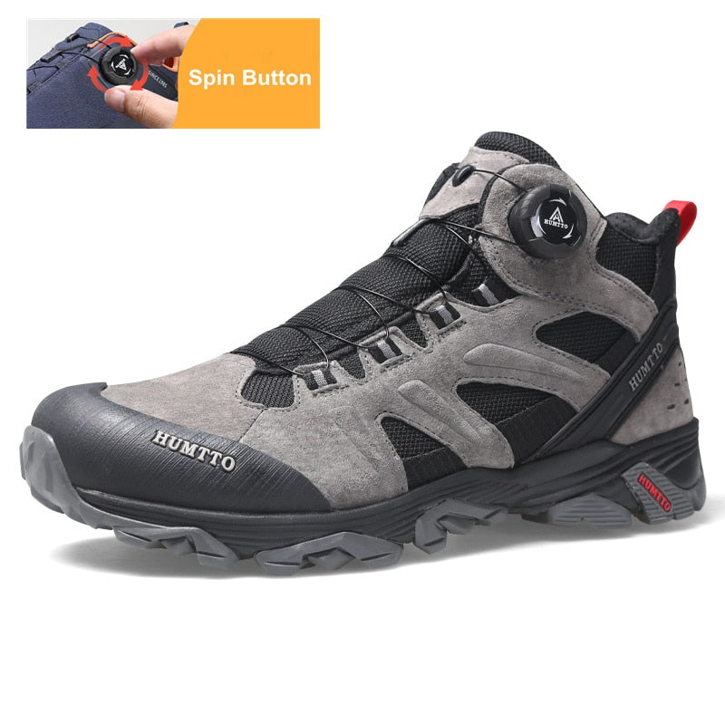 HUMTTO Outdoor Leather Trekking Boots