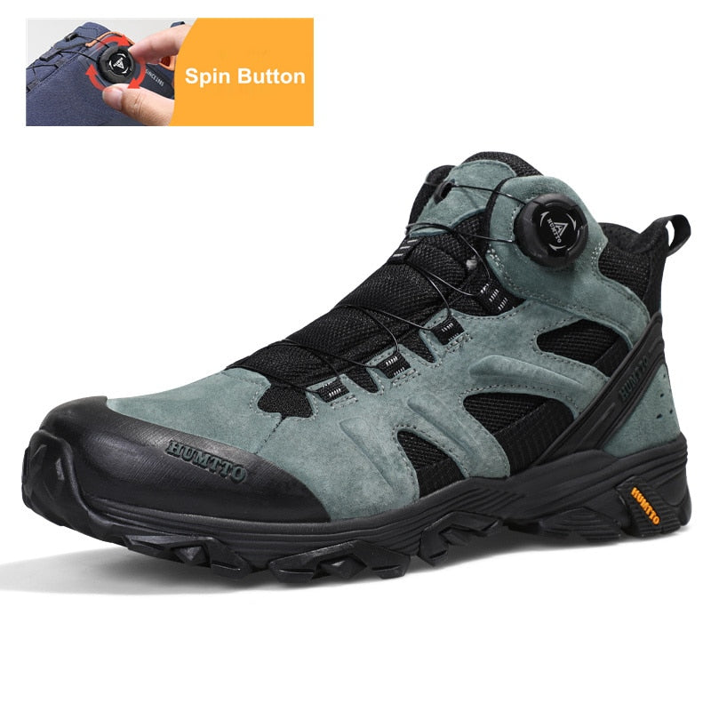 HUMTTO Outdoor Leather Trekking Boots