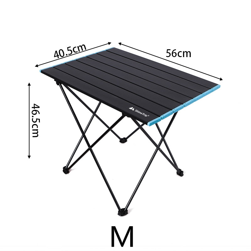Shine Trip Ultralight Portable Outdoor Folding Table Large Space Oxford Cloth Camping Storage Bag for Garden Party Picnic BBQ