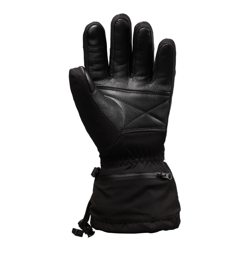Rechargeable Leather Winter Thermal Mittens