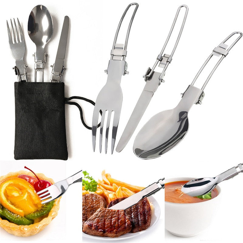 Ultra-light Camping Cookware Utensils Set Outdoor Backpacking Hiking Picnic Cooking Travel Tableware Pot Pan Spoon Fork Knife