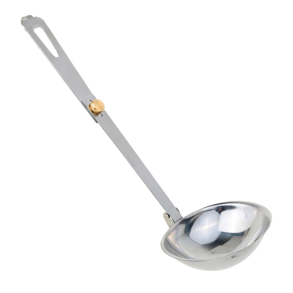 Outdoor Camping Tableware Foldable Spoon Soup Ladle Stainless Steel Abrasion-resistant Portable Cooking Spoon Utensil Spoon Tool