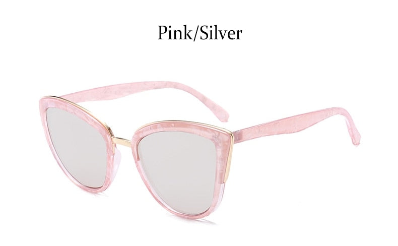 REBOTO Fashion Cat Mirror Sunglasses