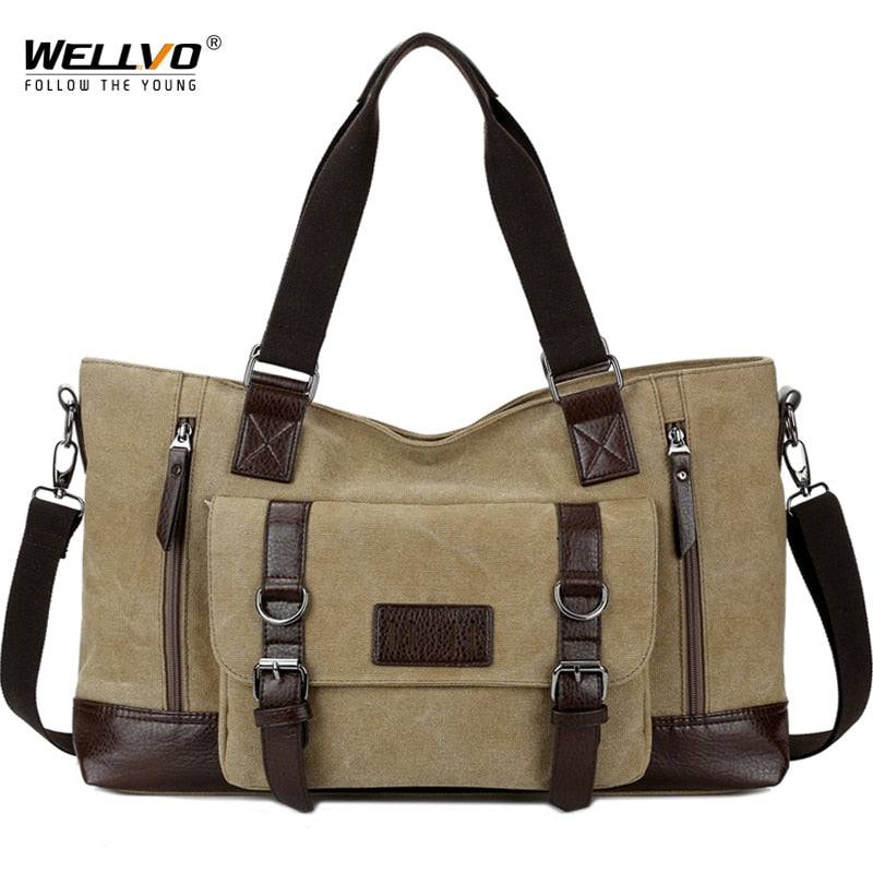 Wellvo Vintage Carry-On Bag
