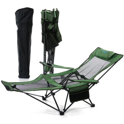 Outdoor Folding Camping Chair with Footrest