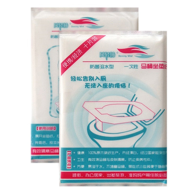 10 Packs Disposable Toilet Seat Protector