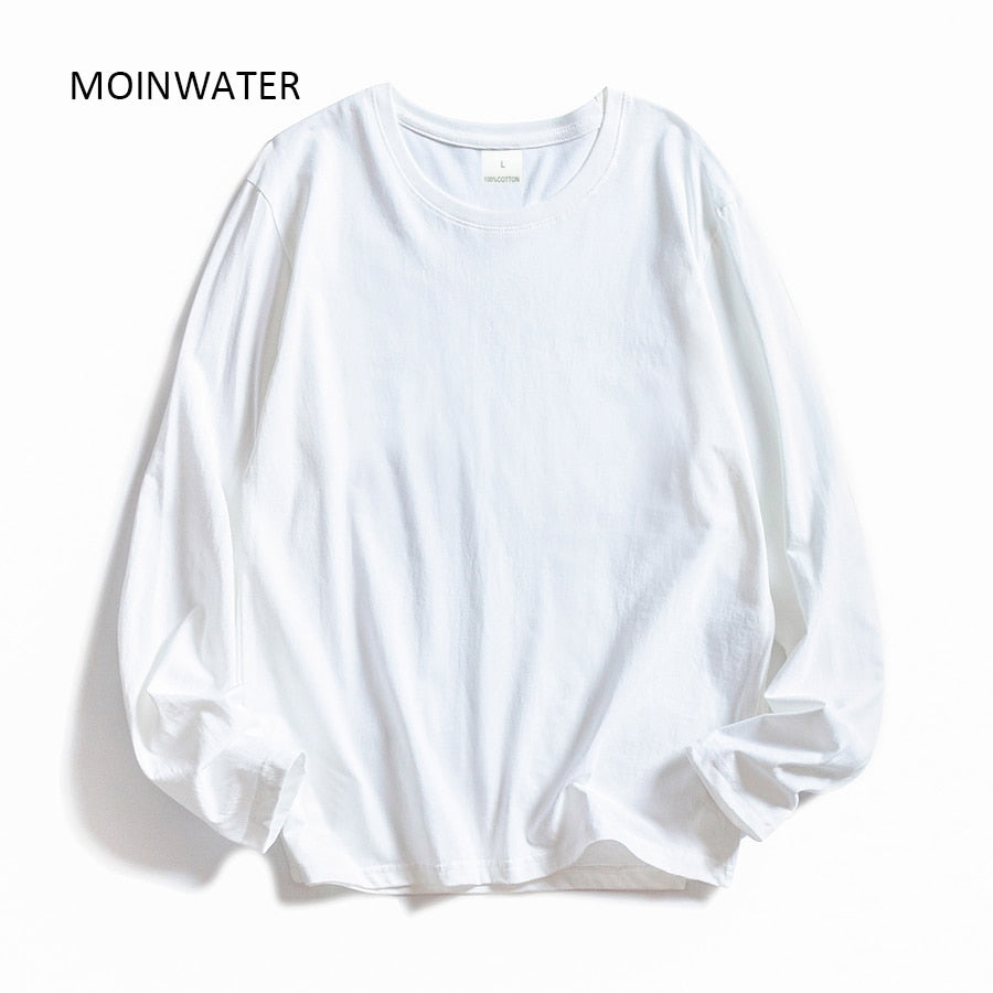 MOINWATER Women's White Cotton Tops