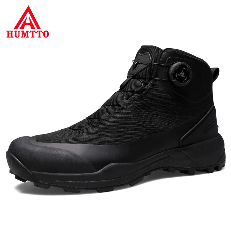 HUMTTO Waterproof Leather Platform Boots