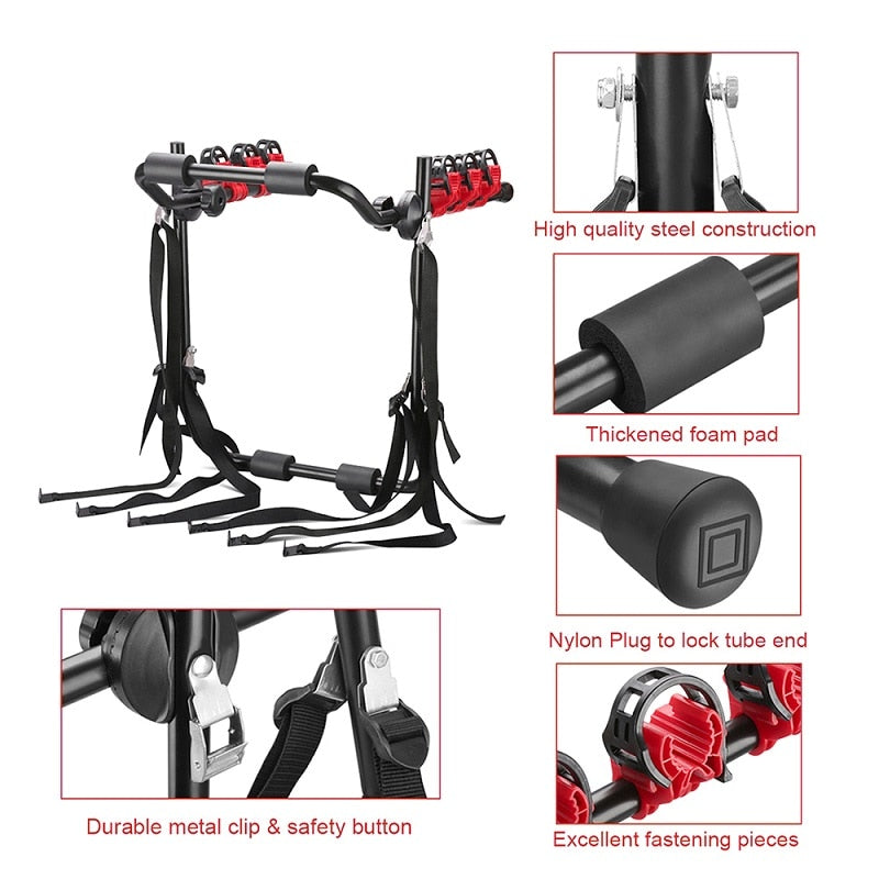 EGO 3-Bicycle Trunk Mount Bike Carrier