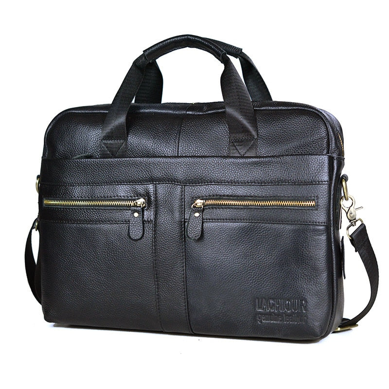 LACHIOUR Genuine Leather Messenger Bags