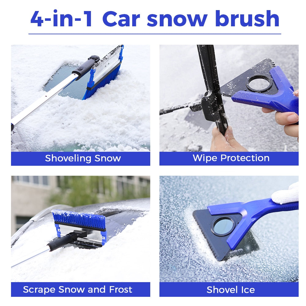 4-in-1 Extendable Car Ice Scraper