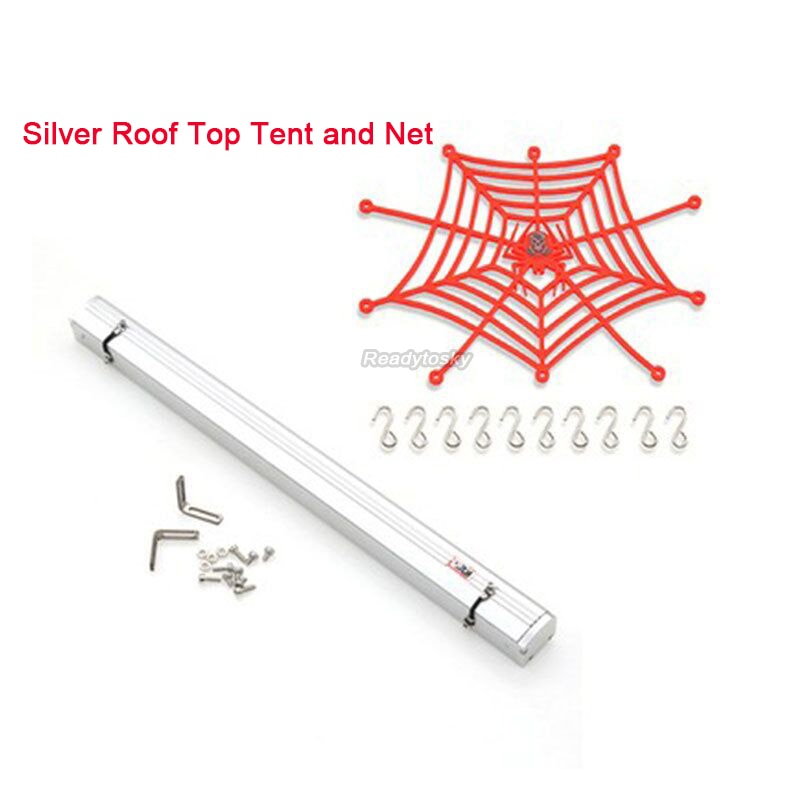 RC Remote Control Roof Top Tent Shade Awning Rain Canopy Sunshade Camping Tent / Luggage Net For AXIAL SCX10 TRX TRX4 D90