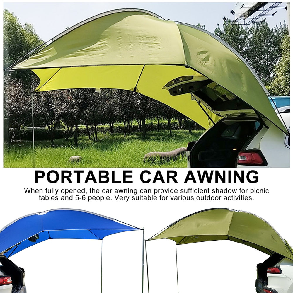 Car Awning Outdoor Camping SUV Car Trunk Tent Car Side Awning Roof Top Tent Awning Waterproof UV Tent Rooftop Tent Awning