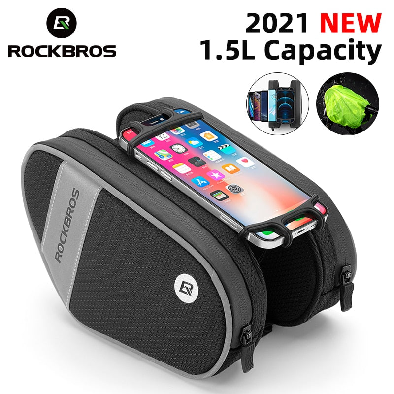 ROCKBROS Waterproof Touch Screen Saddle Package For 6.5Inch