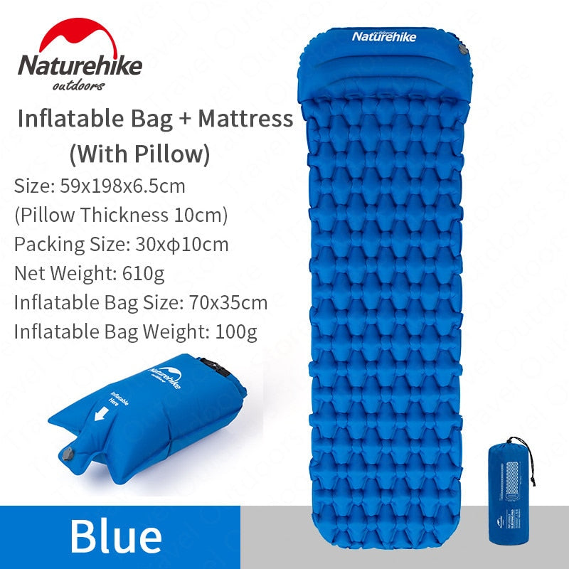 Naturehike Outdoor Portable Ultralight 600G Inflatable Mat