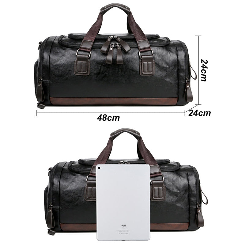 Quality Leather Carry on Luggage for Men