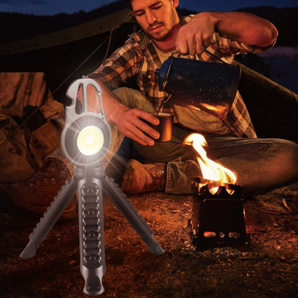 Outdoor Camping LED Flashlight Tripod Multifunctional Torch Portable Hanging Tent Working Light Bracket Accessories