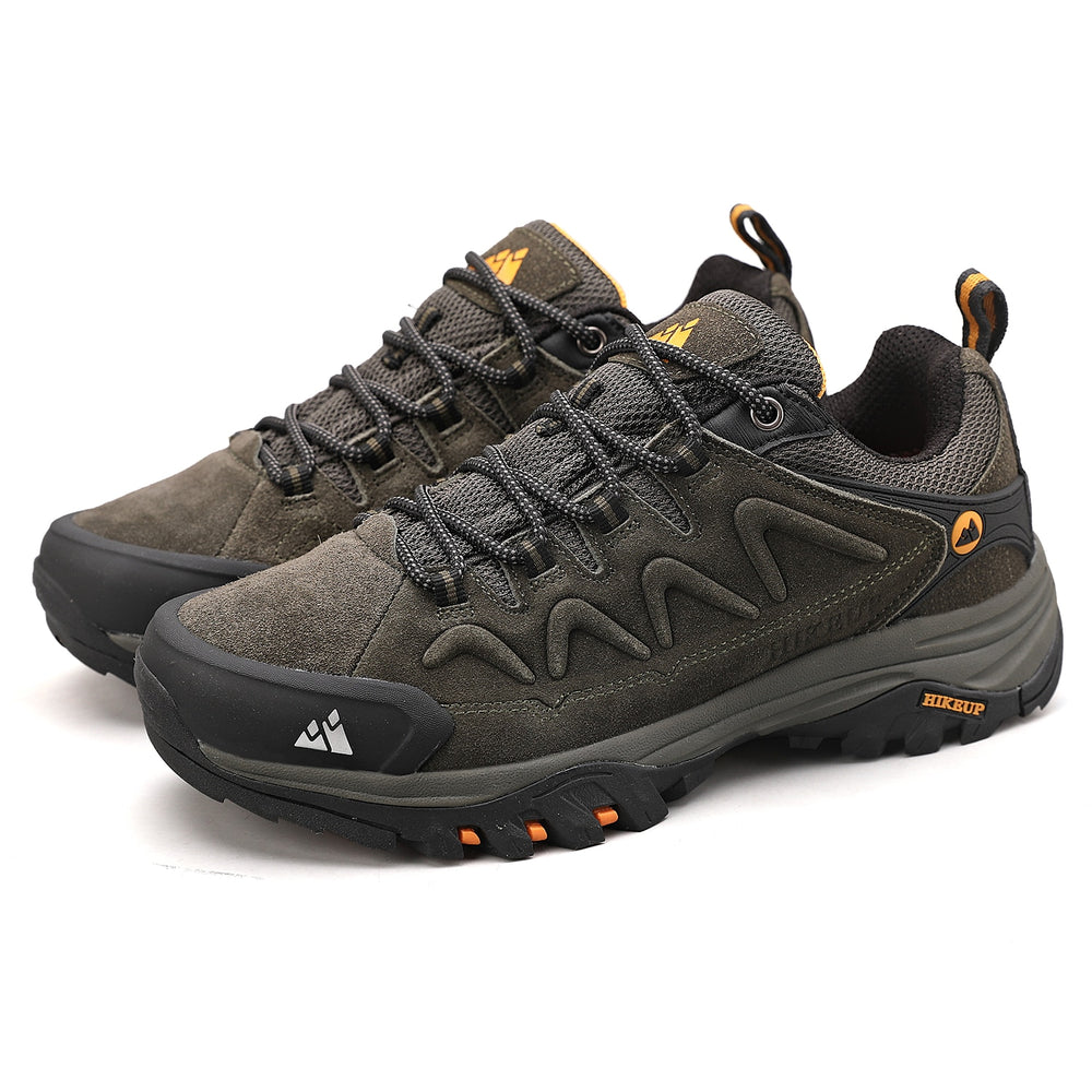 HIKEUP Leather Men‘s Outdoor Hiking Shoes