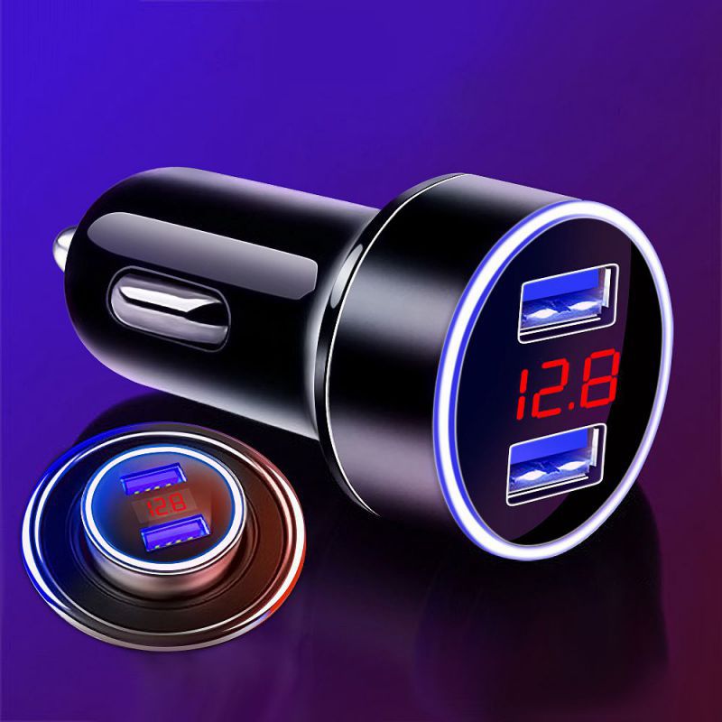 4.8A 5V 2 Ports Fast Car Charger Adapter