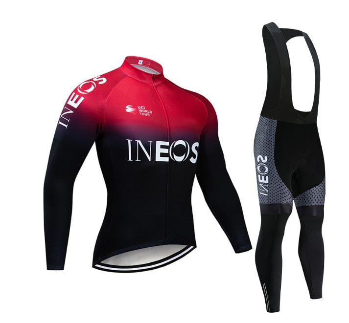 Long-Sleeved Cycling Jersey Suit