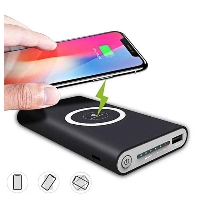 Portable Ultra Thin Wireless Charger Power Bank 20000mAh 2.1A Fast Charging Powerbank For Samsung iPhone Huawei Xiaomi PoverBank