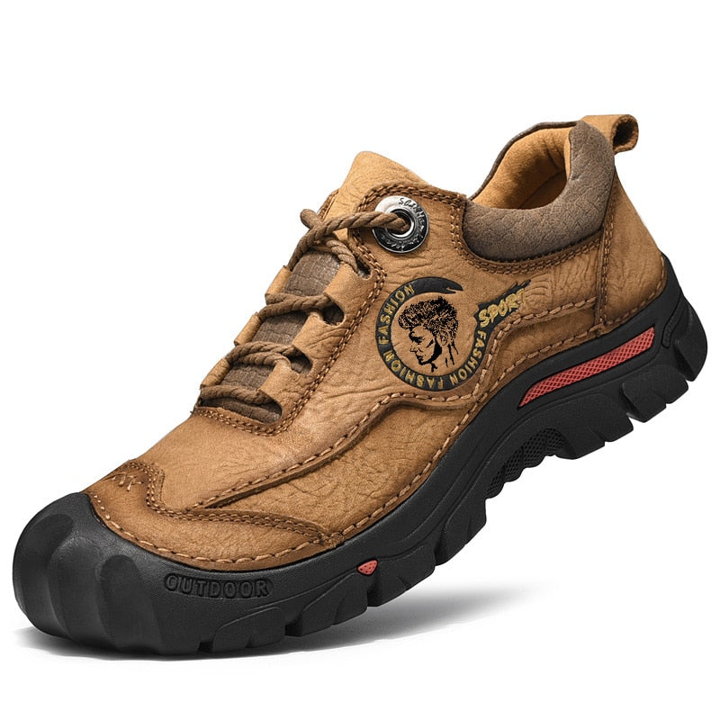 Outdoor Camping Hiking Shoes Men Genuine Leather