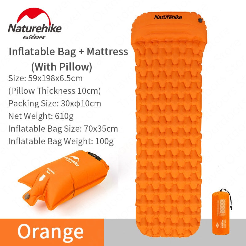 Naturehike Outdoor Portable Ultralight 600G Inflatable Mat