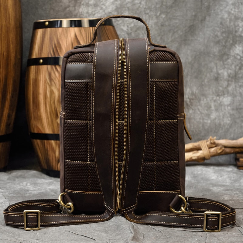 MAHEU Genuine Leather Single Shoulder Bag