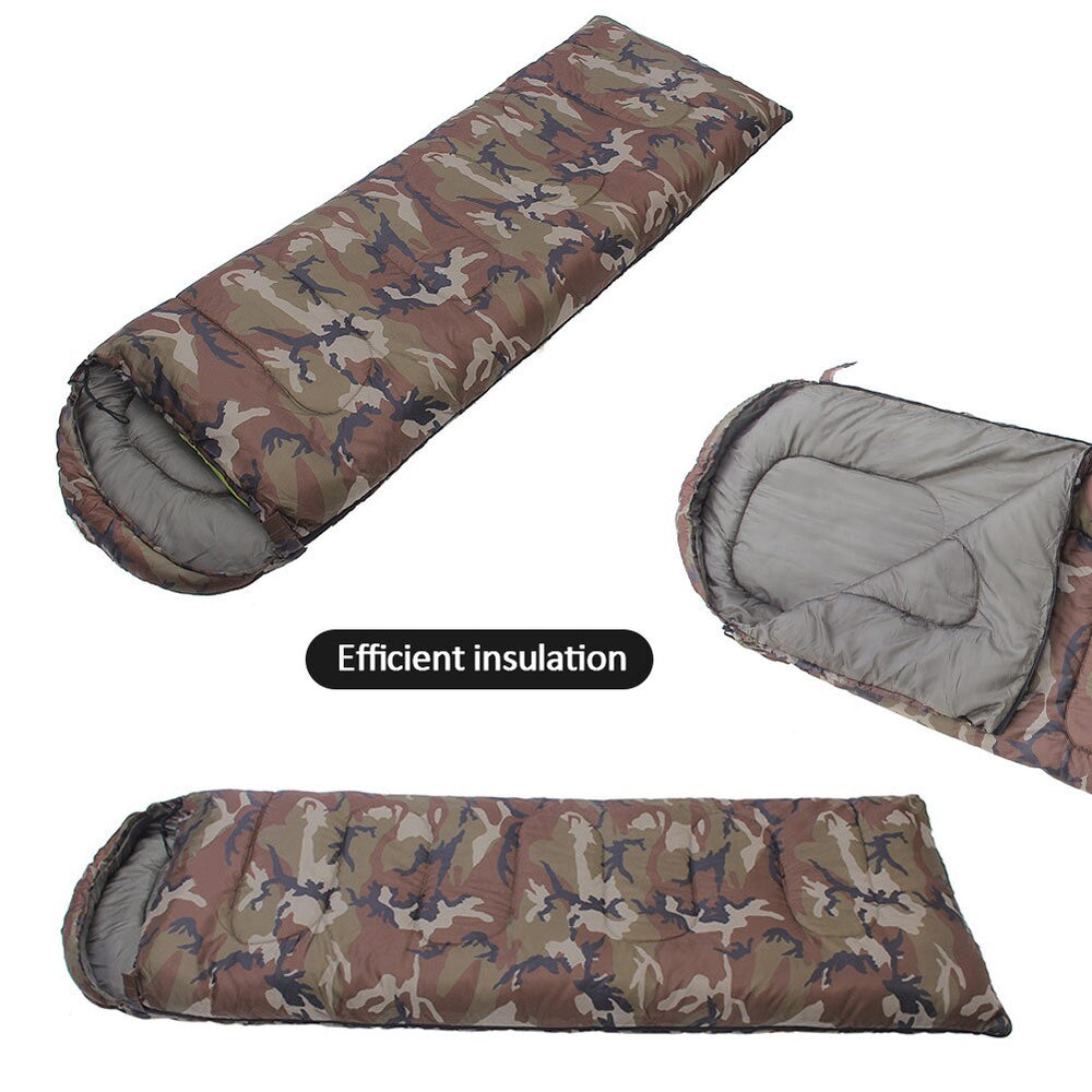 Outdoor Leisure Camping Lunch Break Camouflage Sleeping Bag Adult Sleeping Bag Camping Sleeping Bag Envelope Style Lazy Bag