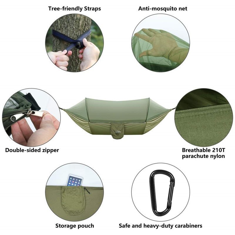 Portable Outdoor Parachute Hammocks