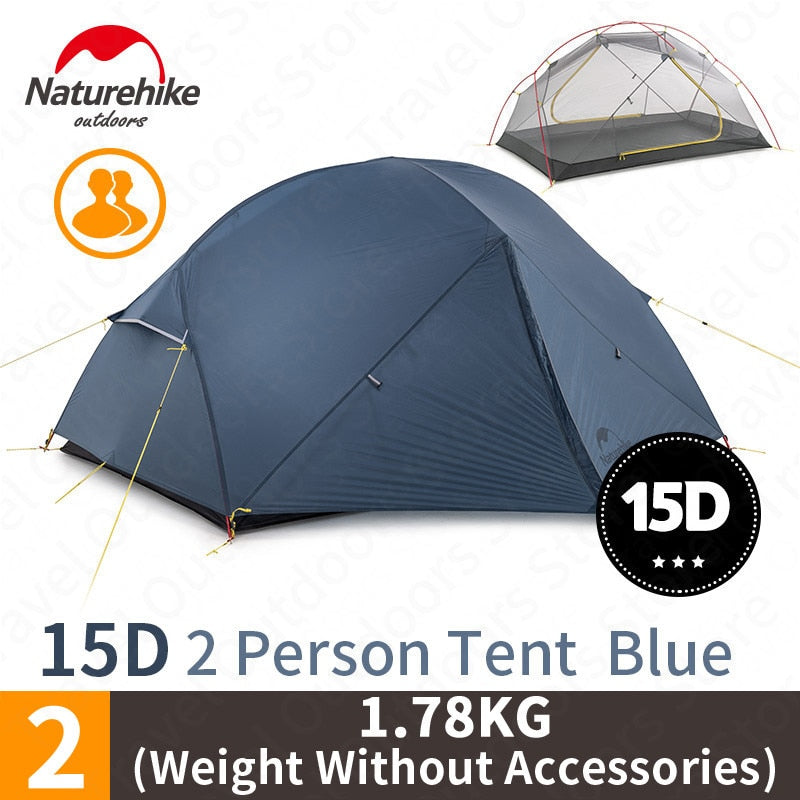 NatureHike Ultralight 20D Nylon Silicone Mongar Camping Tent