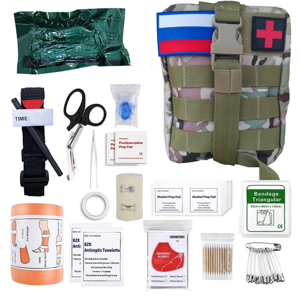 46 Pcs Outdoor First Aid Emergency Kits