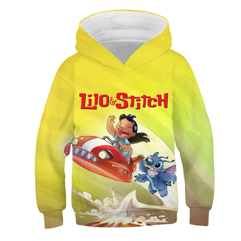 Disney Lilo & Stitch Kids Fashion Hoodies