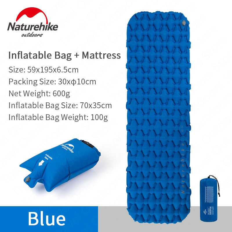 Naturehike Outdoor Portable Ultralight 600G Inflatable Mat