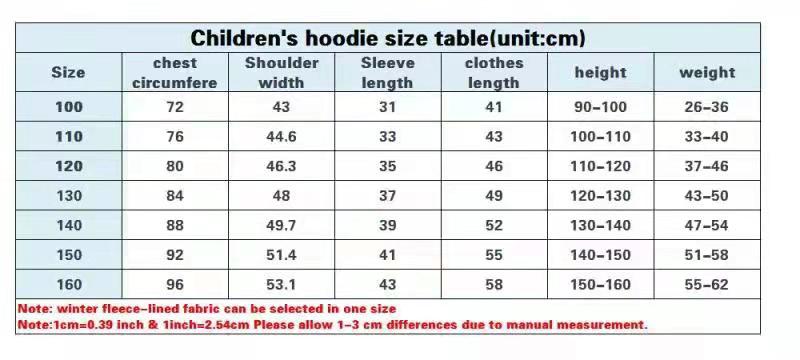 Kid's Thicked Hooded Sweatshirts