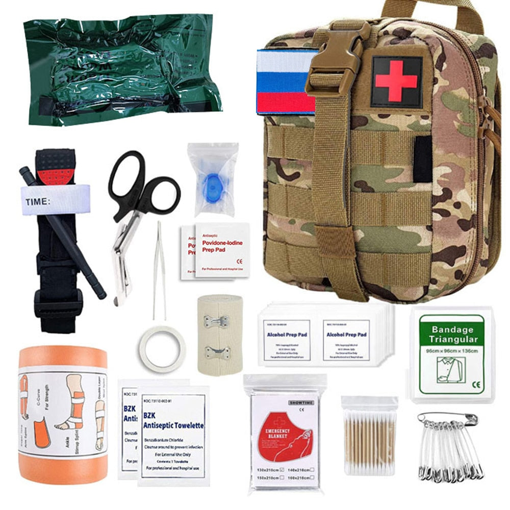 46 Pcs Outdoor First Aid Emergency Kits
