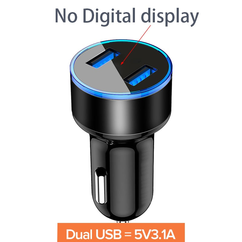 4.8A 5V 2 Ports Fast Car Charger Adapter