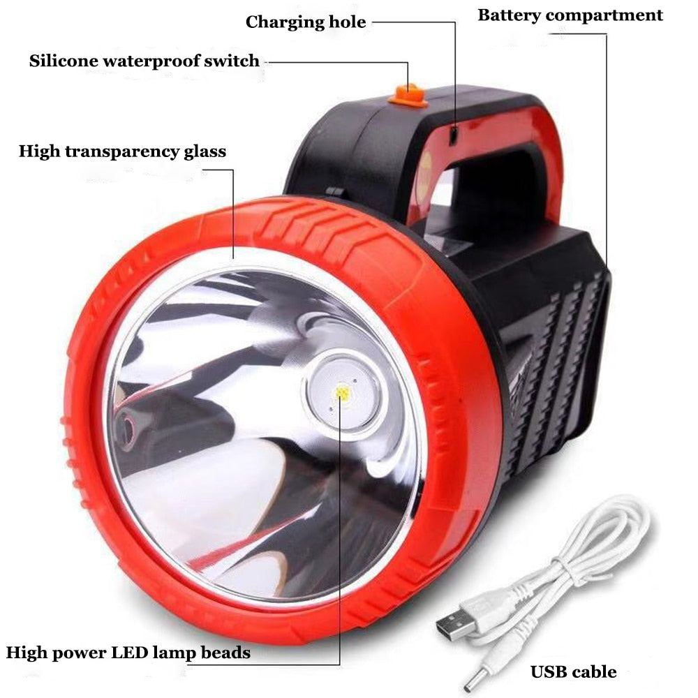 Pocketman Portable USB Rechargeable High Power Searchlight