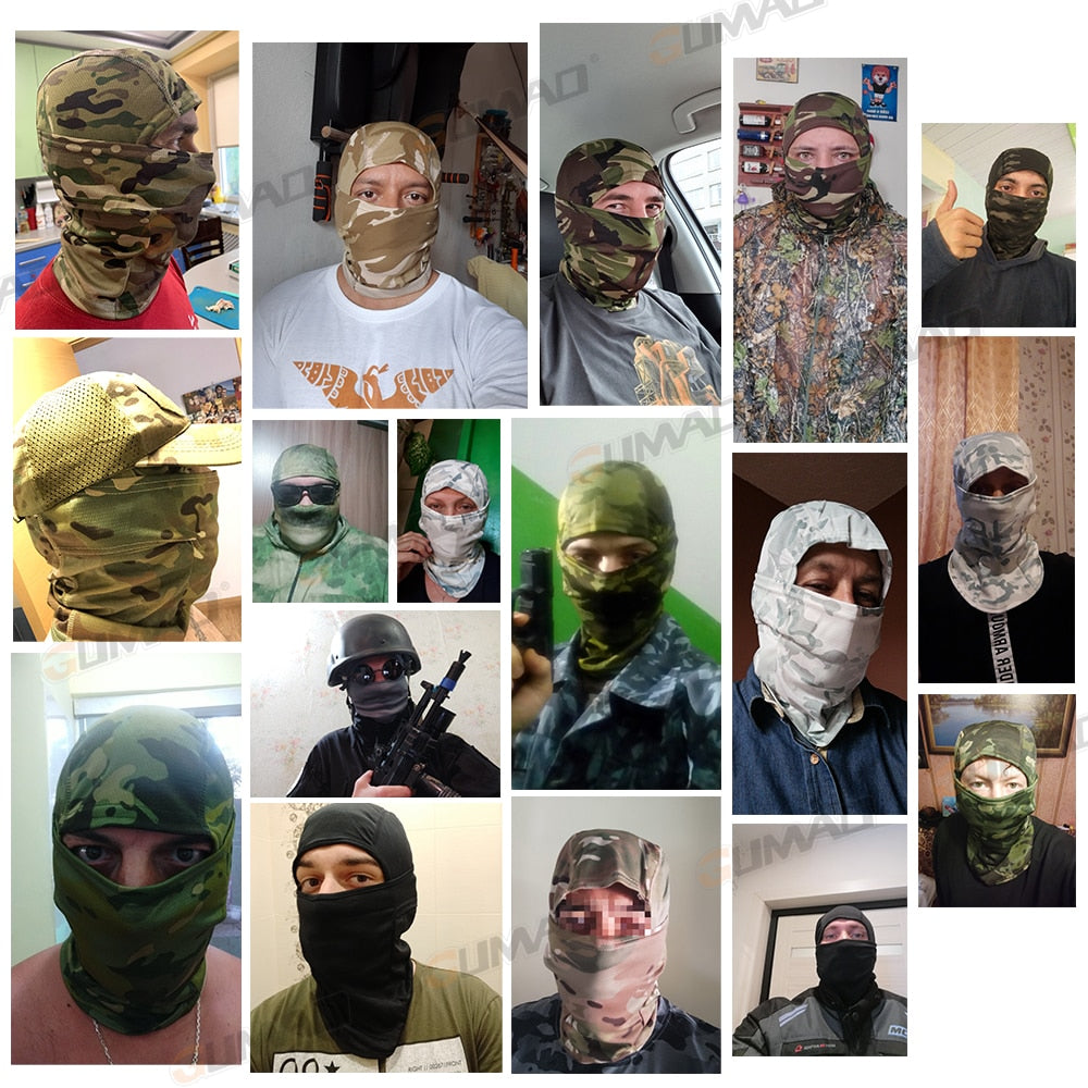 Multicam Camouflage Full Face Scarf Mask