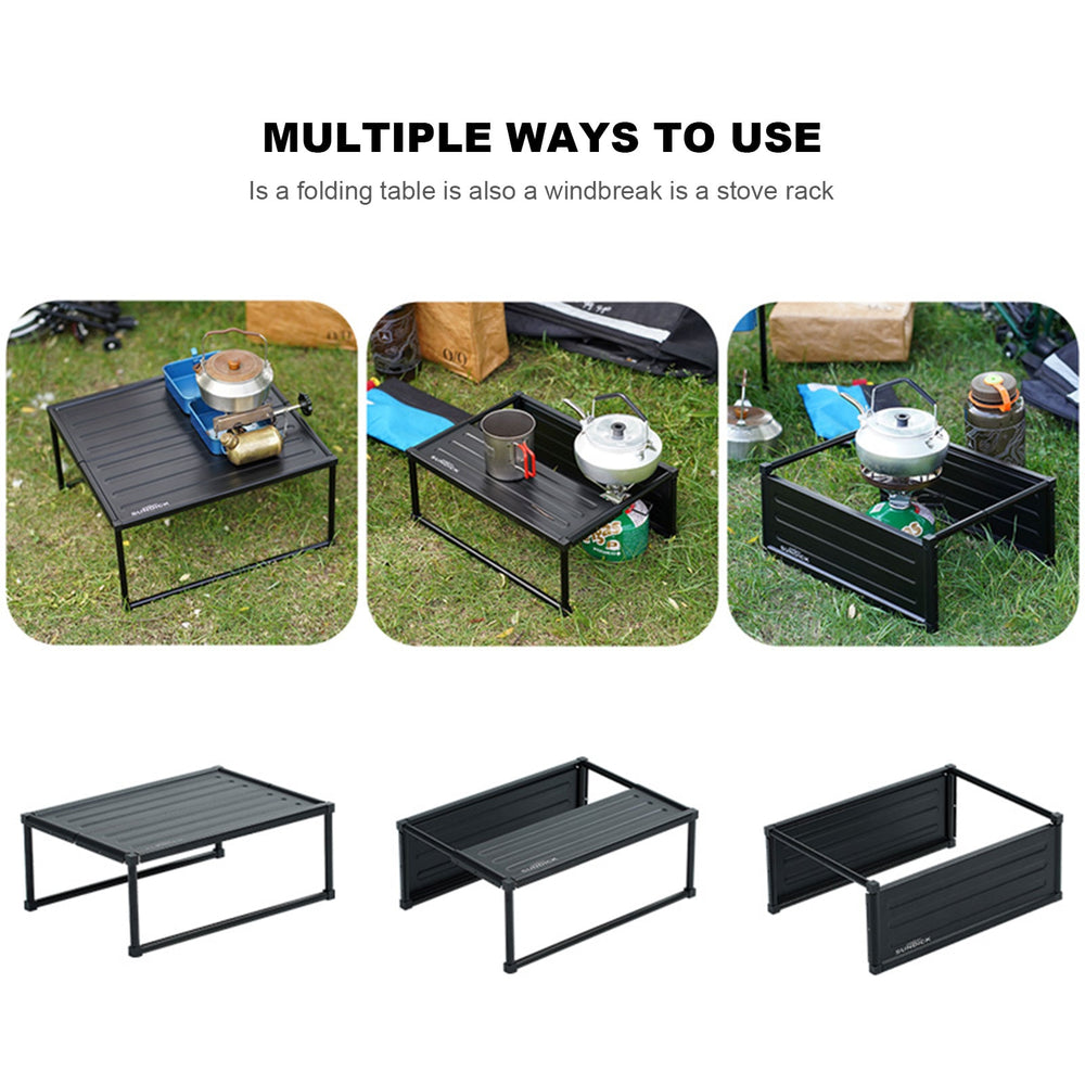 Portable Folding Picnic Table Lightweight Aluminum Alloy Hiking Camping Table ith Carring Bag Beach Desk Outdoor Furniture
