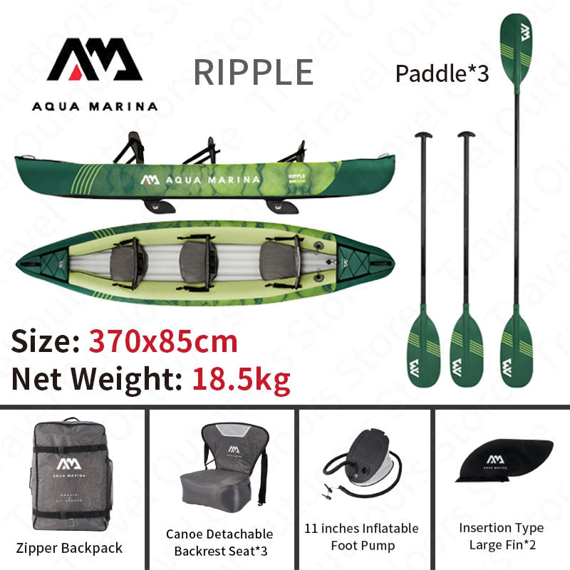 AQUA MARINA RIPPLE 3 Persons Kayak Inflatable Boat