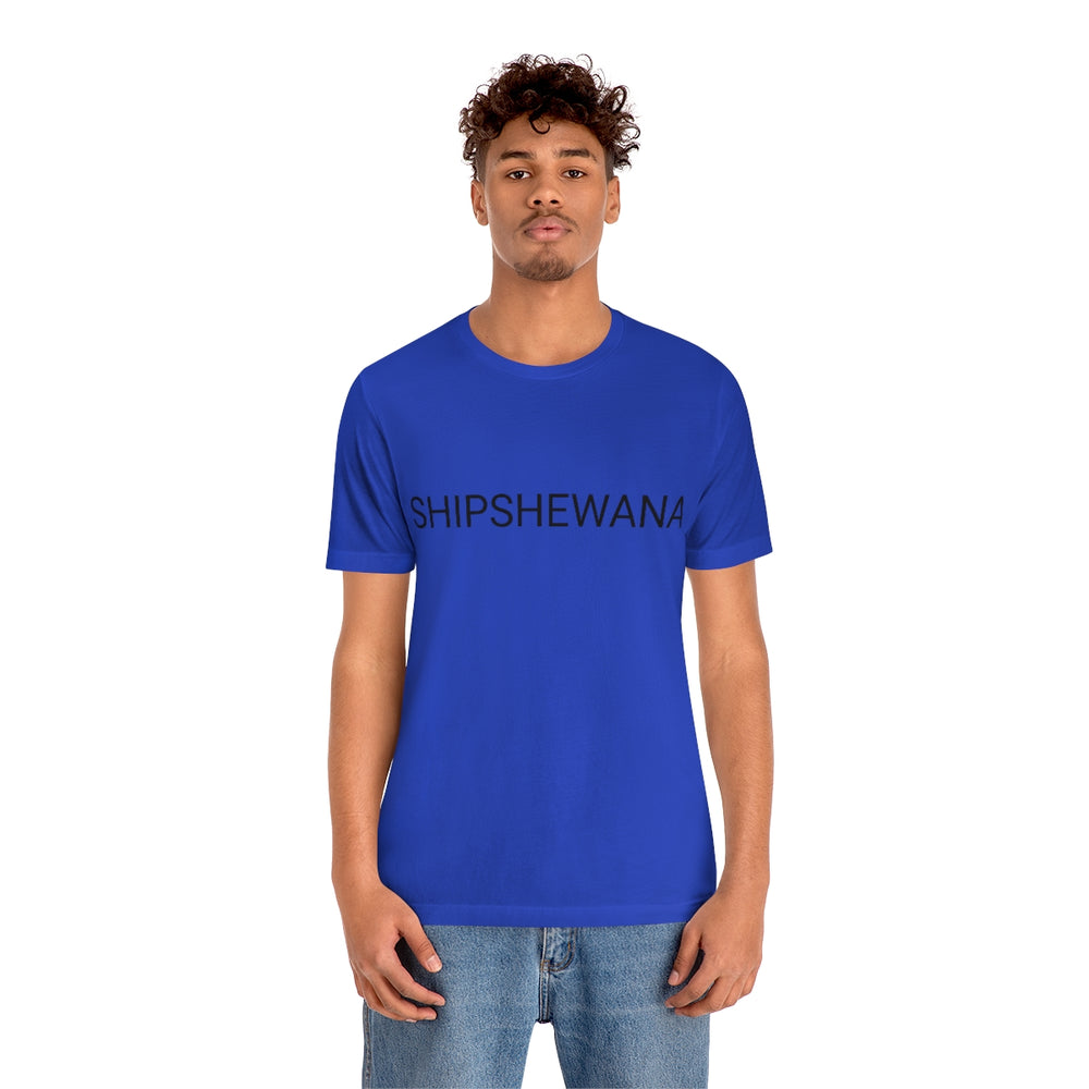 SHIPSHEWANA Indiana Unisex Jersey Short Sleeve Tee by Equippage.com