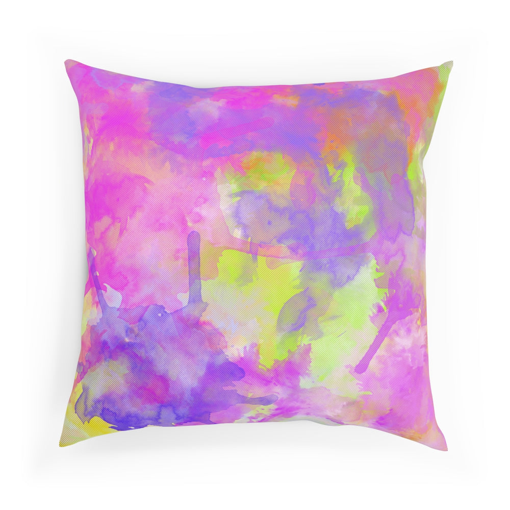 Water Color Neon Pillow